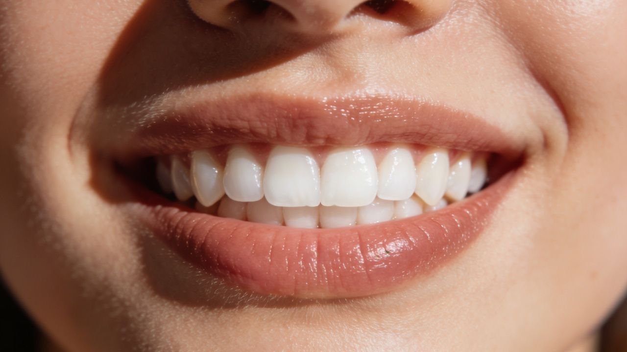 Facetas dentárias: entenda a diferença entre resina e porcelana e descubra qual é a ideal para você Sorriso com facetas dentárias de porcelana, dentes brancos e simétricos