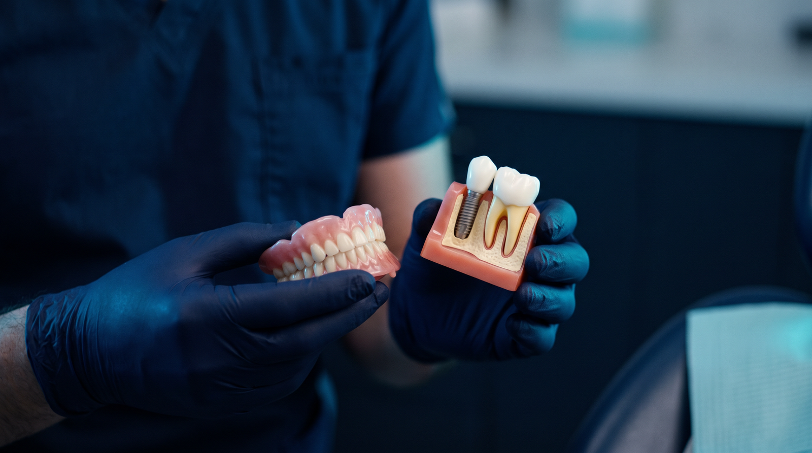 Prótese Dentária ou Implante: Qual a Diferença e Quando Cada Um É Indicado